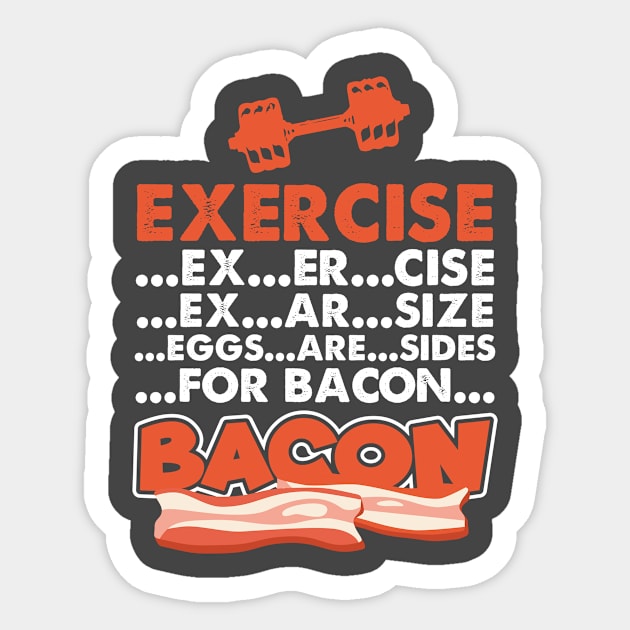 Exercise Eggs Are Sides For Bacon Sticker by Antrobus